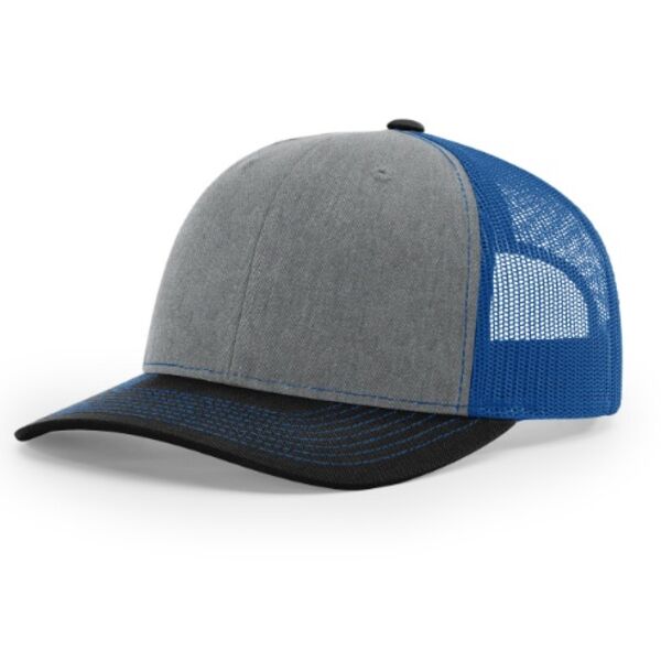 Richardson 112 Heather Grey/Royal/Black Thumbnail