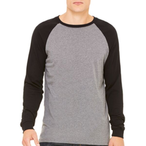 Bella + Canvas - Long Sleeve Jersey Baseball Tee Thumbnail