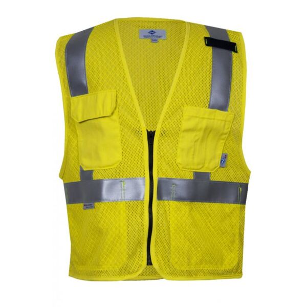 VIZABLE FR HI-VIS DELUXE ANTI-STATIC MESH VEST - TYPE R CLASS 2 Thumbnail