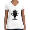 Women's Fine Jersey V-Neck Tee Thumbnail